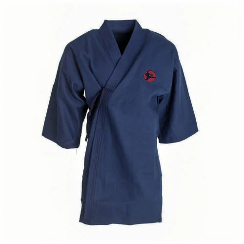 blue martial arts uniform gown